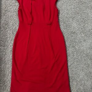 Elegant Red Sleeveless Dress